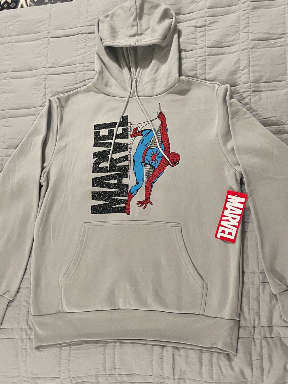 Marvel Spider-Man Graphic Hoodie - Light Gray
